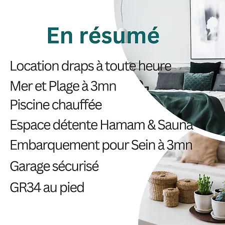 Duplex Vue - A 100m- 4 Lits - Parking Sous Sol Audierne
